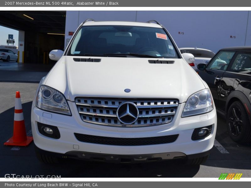 Alabaster White / Black 2007 Mercedes-Benz ML 500 4Matic