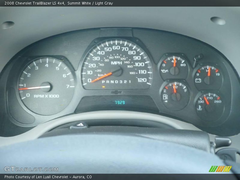 Summit White / Light Gray 2008 Chevrolet TrailBlazer LS 4x4