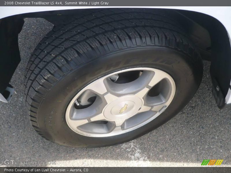 Summit White / Light Gray 2008 Chevrolet TrailBlazer LS 4x4
