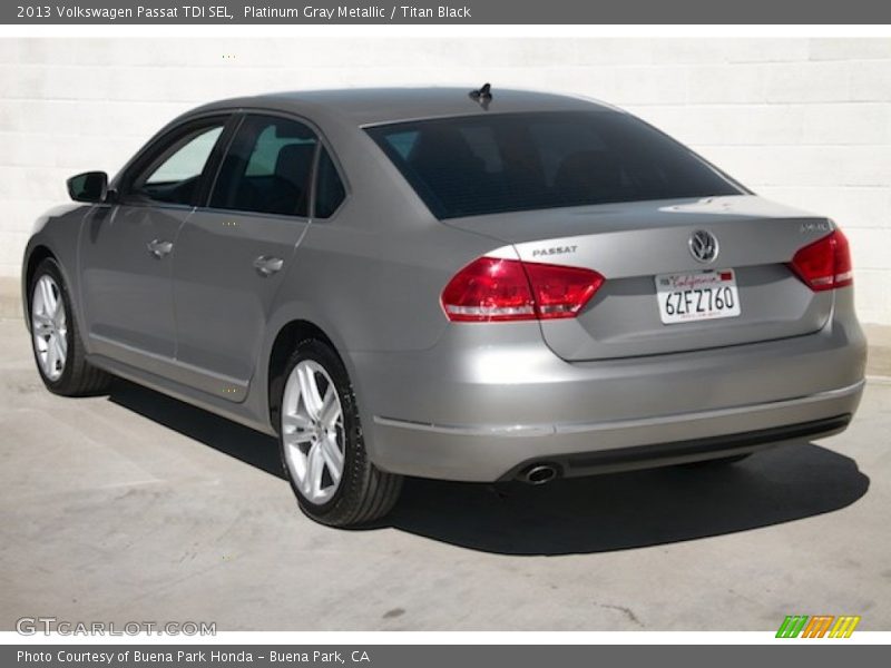 Platinum Gray Metallic / Titan Black 2013 Volkswagen Passat TDI SEL
