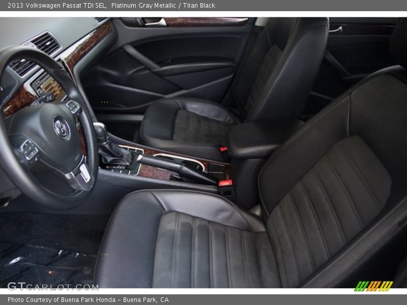 Platinum Gray Metallic / Titan Black 2013 Volkswagen Passat TDI SEL