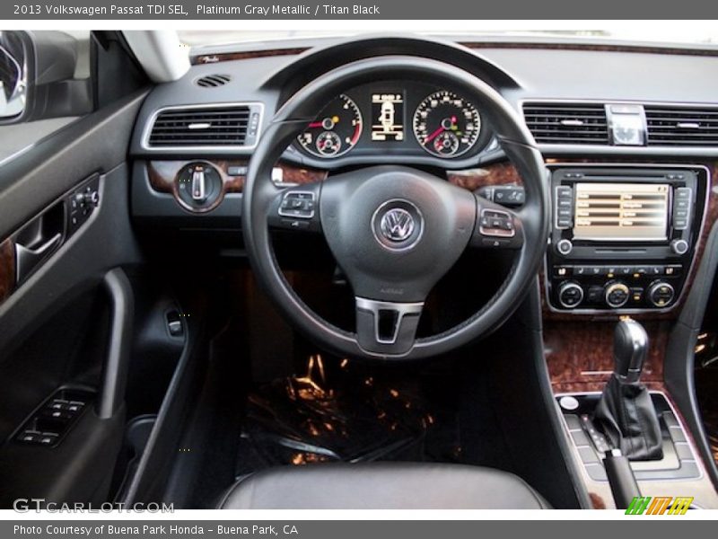 Platinum Gray Metallic / Titan Black 2013 Volkswagen Passat TDI SEL