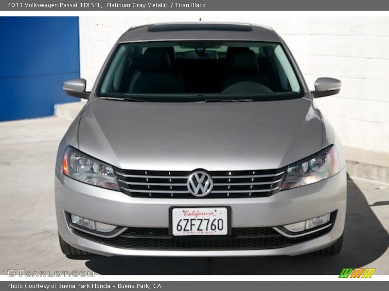 Platinum Gray Metallic / Titan Black 2013 Volkswagen Passat TDI SEL