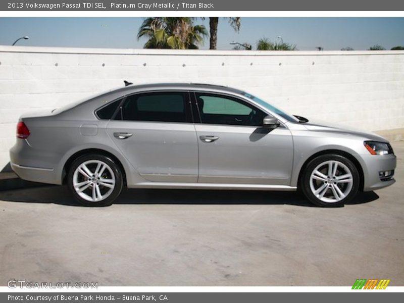 Platinum Gray Metallic / Titan Black 2013 Volkswagen Passat TDI SEL