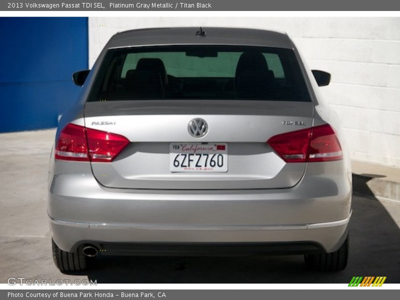 Platinum Gray Metallic / Titan Black 2013 Volkswagen Passat TDI SEL