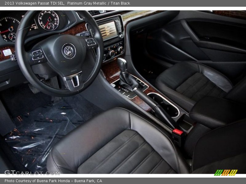 Platinum Gray Metallic / Titan Black 2013 Volkswagen Passat TDI SEL