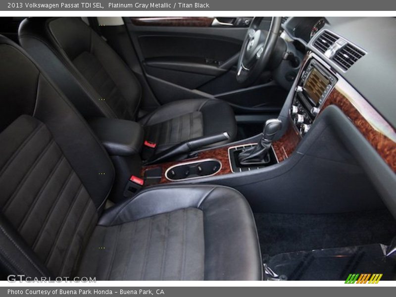 Platinum Gray Metallic / Titan Black 2013 Volkswagen Passat TDI SEL