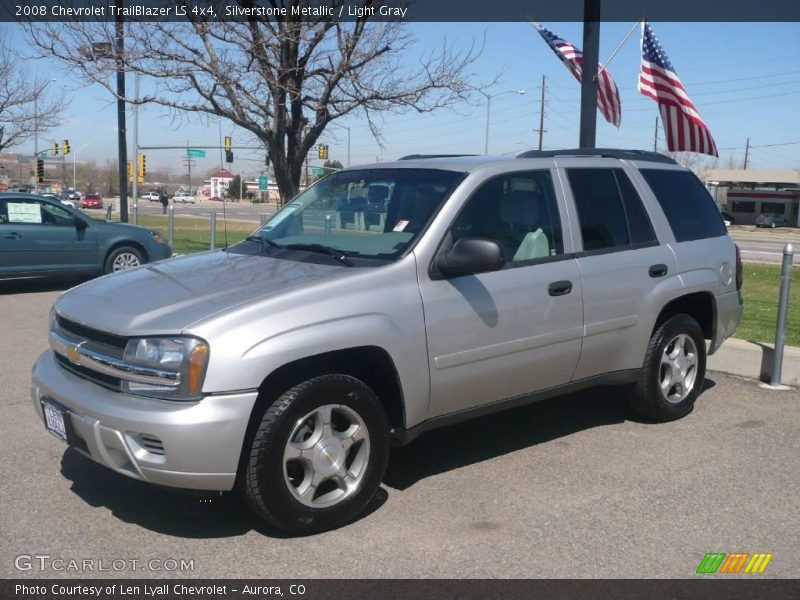 Silverstone Metallic / Light Gray 2008 Chevrolet TrailBlazer LS 4x4