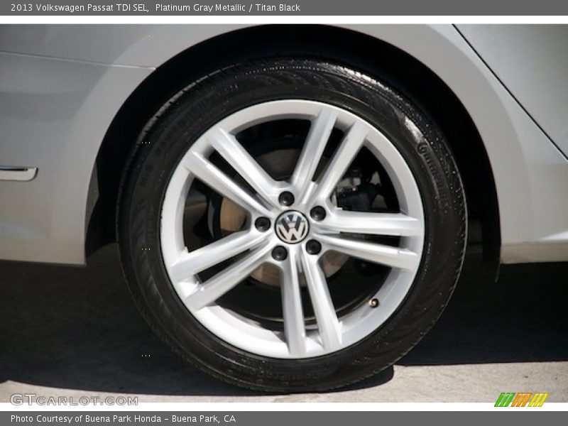 Platinum Gray Metallic / Titan Black 2013 Volkswagen Passat TDI SEL