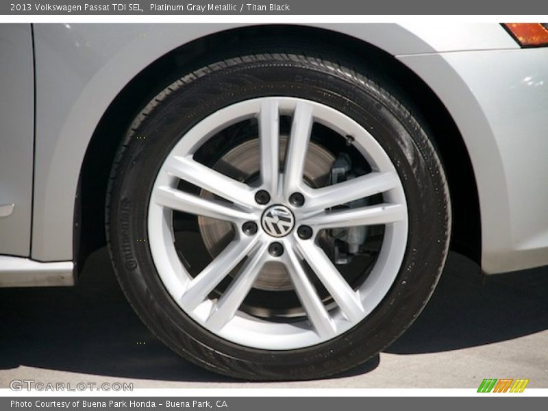 Platinum Gray Metallic / Titan Black 2013 Volkswagen Passat TDI SEL