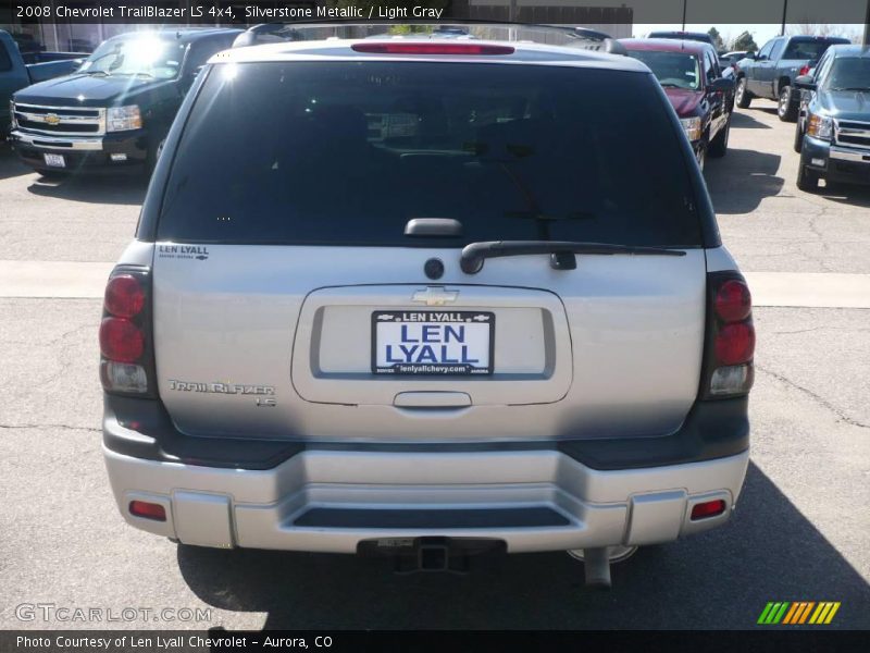 Silverstone Metallic / Light Gray 2008 Chevrolet TrailBlazer LS 4x4