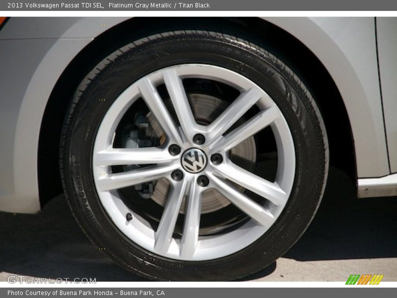 Platinum Gray Metallic / Titan Black 2013 Volkswagen Passat TDI SEL