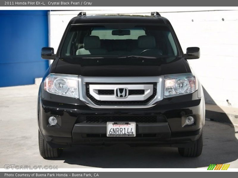 Crystal Black Pearl / Gray 2011 Honda Pilot EX-L