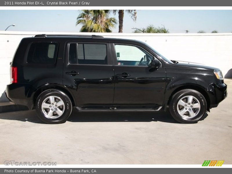 Crystal Black Pearl / Gray 2011 Honda Pilot EX-L
