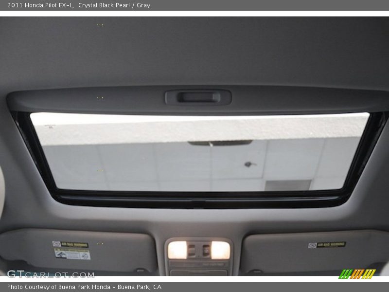 Crystal Black Pearl / Gray 2011 Honda Pilot EX-L