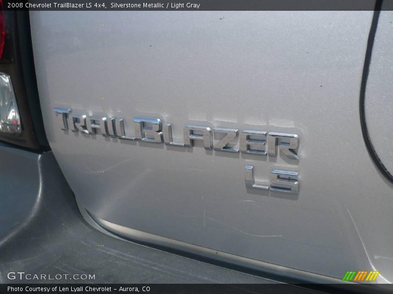 Silverstone Metallic / Light Gray 2008 Chevrolet TrailBlazer LS 4x4