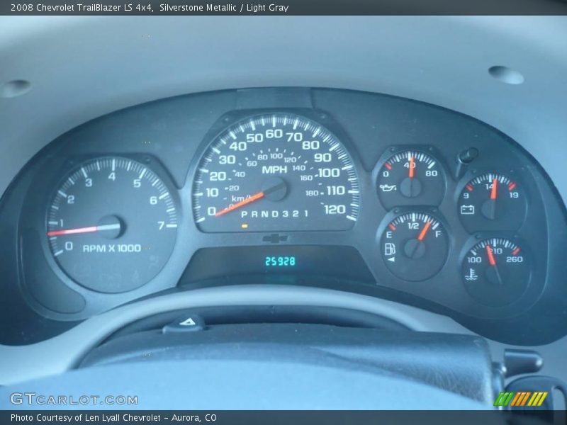 Silverstone Metallic / Light Gray 2008 Chevrolet TrailBlazer LS 4x4