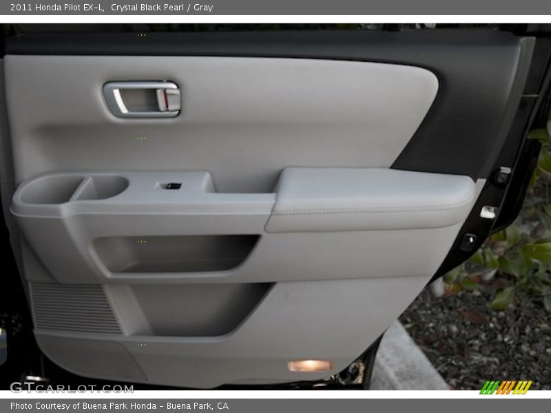 Crystal Black Pearl / Gray 2011 Honda Pilot EX-L