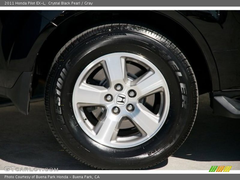 Crystal Black Pearl / Gray 2011 Honda Pilot EX-L