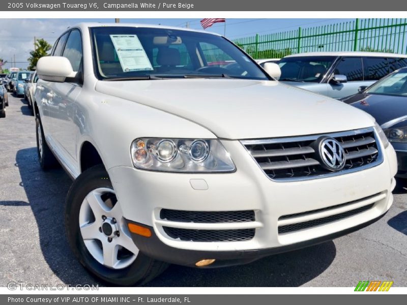 Campanella White / Pure Beige 2005 Volkswagen Touareg V6