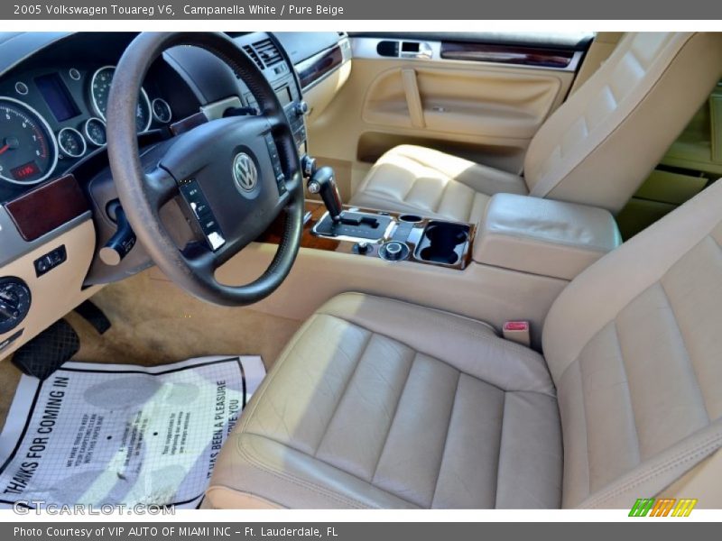 Campanella White / Pure Beige 2005 Volkswagen Touareg V6
