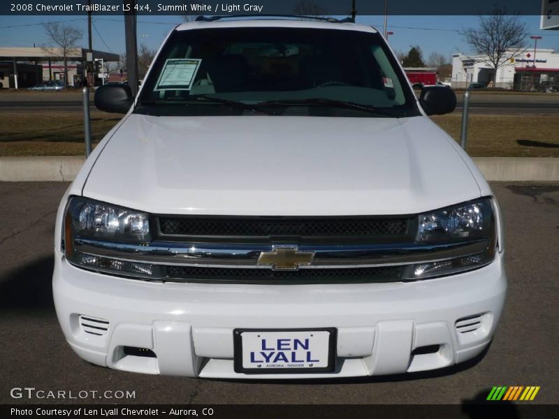 Summit White / Light Gray 2008 Chevrolet TrailBlazer LS 4x4