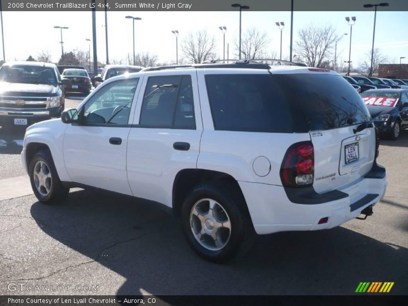 Summit White / Light Gray 2008 Chevrolet TrailBlazer LS 4x4