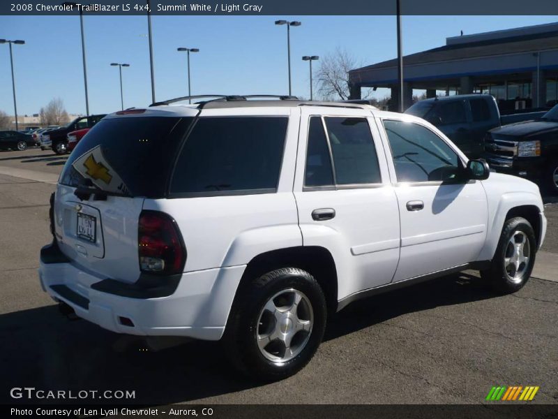 Summit White / Light Gray 2008 Chevrolet TrailBlazer LS 4x4