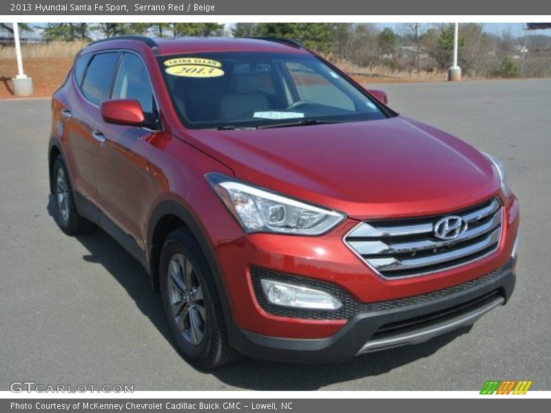 Serrano Red / Beige 2013 Hyundai Santa Fe Sport