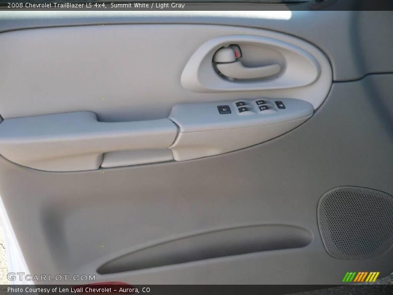 Summit White / Light Gray 2008 Chevrolet TrailBlazer LS 4x4