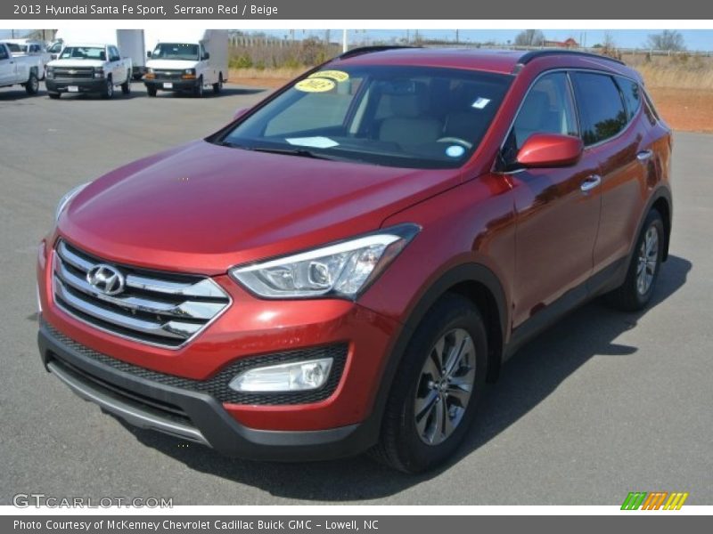 Serrano Red / Beige 2013 Hyundai Santa Fe Sport