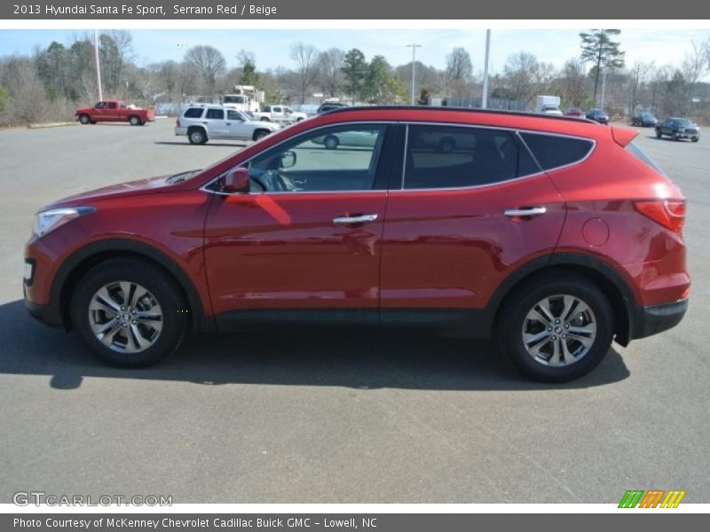 Serrano Red / Beige 2013 Hyundai Santa Fe Sport