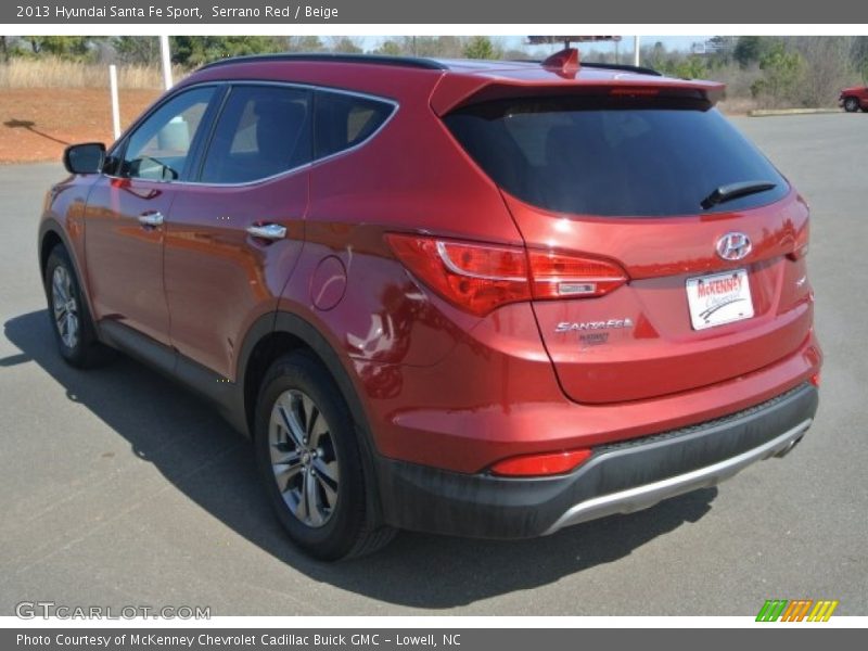 Serrano Red / Beige 2013 Hyundai Santa Fe Sport