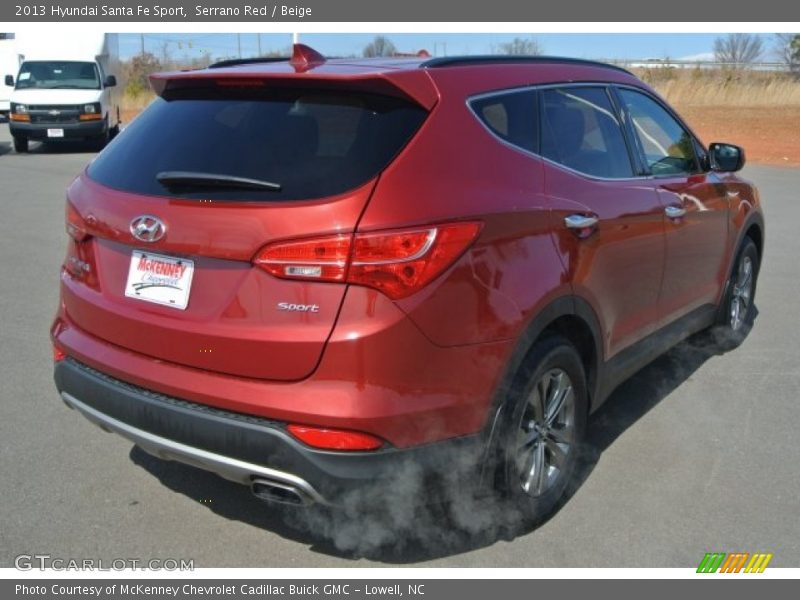 Serrano Red / Beige 2013 Hyundai Santa Fe Sport