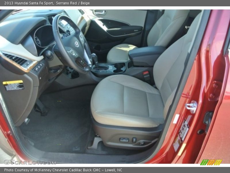 Serrano Red / Beige 2013 Hyundai Santa Fe Sport