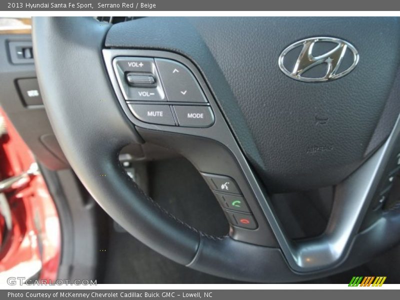 Serrano Red / Beige 2013 Hyundai Santa Fe Sport
