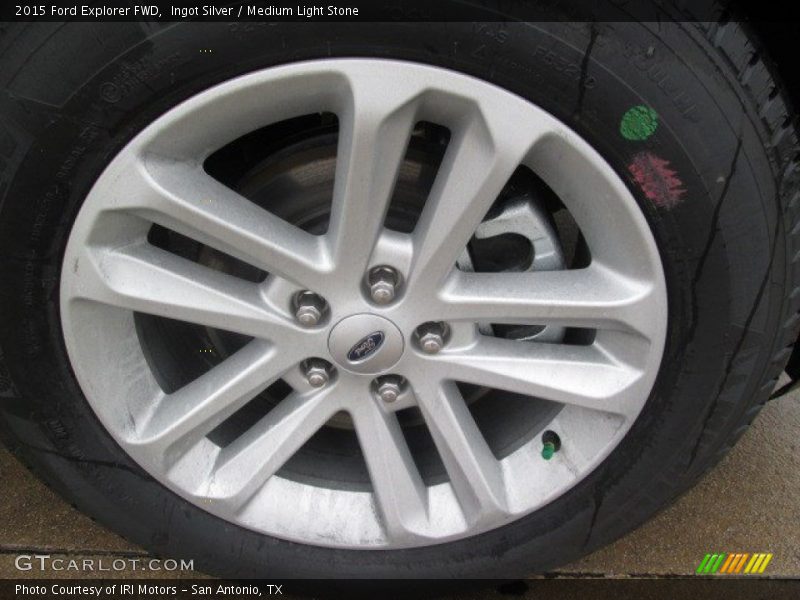 Ingot Silver / Medium Light Stone 2015 Ford Explorer FWD