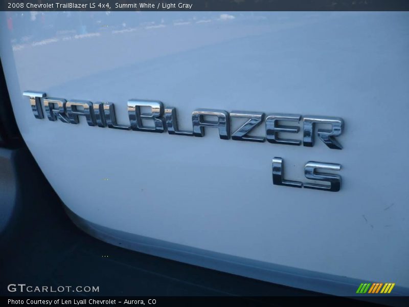 Summit White / Light Gray 2008 Chevrolet TrailBlazer LS 4x4
