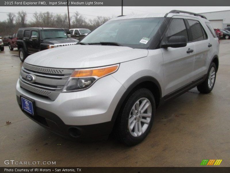Ingot Silver / Medium Light Stone 2015 Ford Explorer FWD