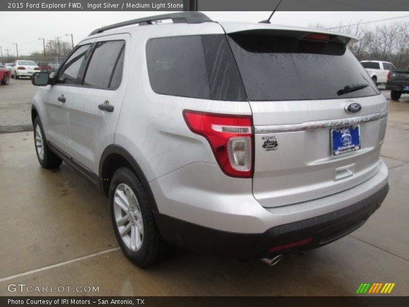 Ingot Silver / Medium Light Stone 2015 Ford Explorer FWD