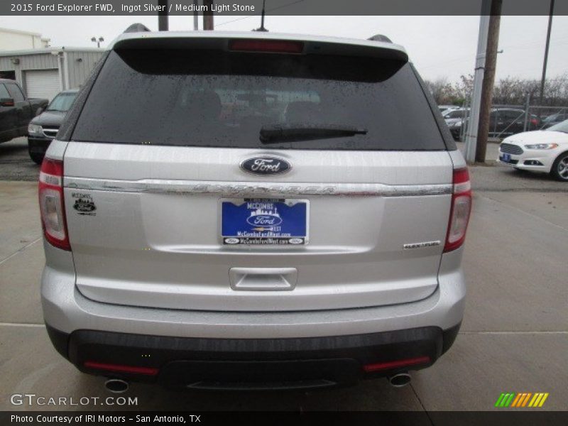 Ingot Silver / Medium Light Stone 2015 Ford Explorer FWD