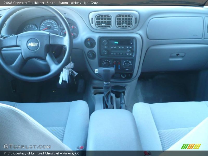 Summit White / Light Gray 2008 Chevrolet TrailBlazer LS 4x4