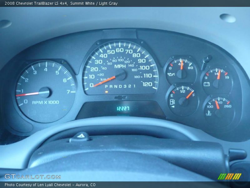 Summit White / Light Gray 2008 Chevrolet TrailBlazer LS 4x4