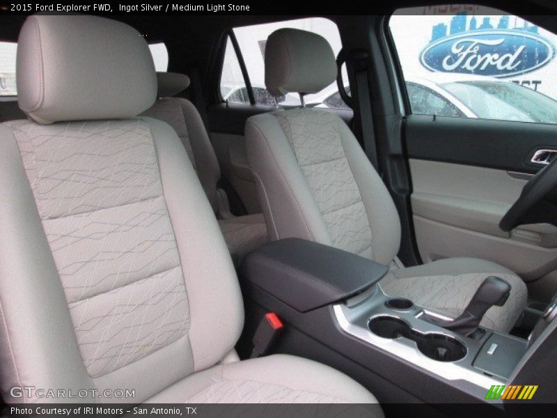 Ingot Silver / Medium Light Stone 2015 Ford Explorer FWD