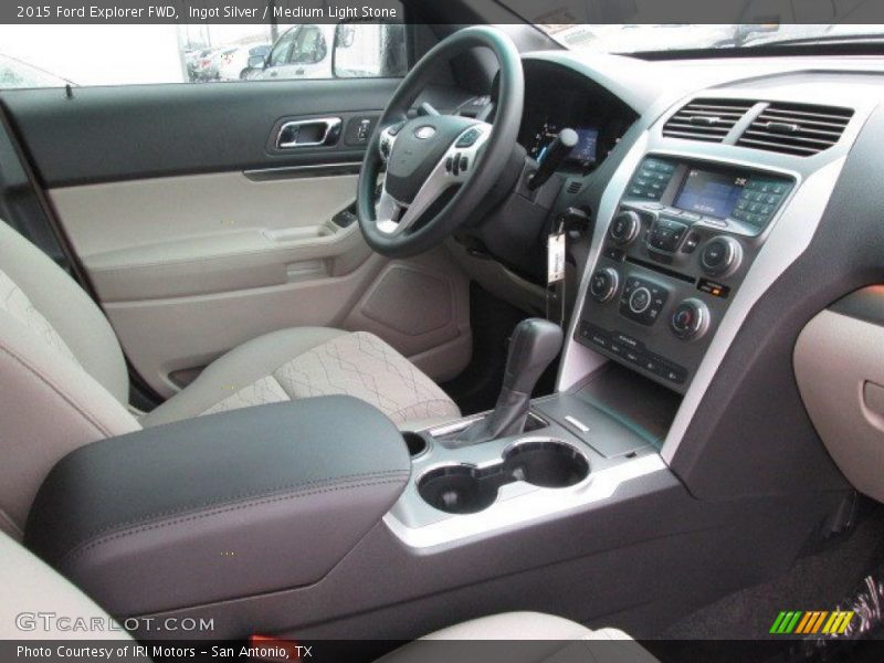 Ingot Silver / Medium Light Stone 2015 Ford Explorer FWD