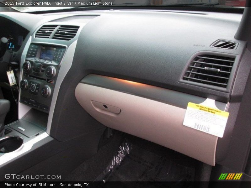 Ingot Silver / Medium Light Stone 2015 Ford Explorer FWD