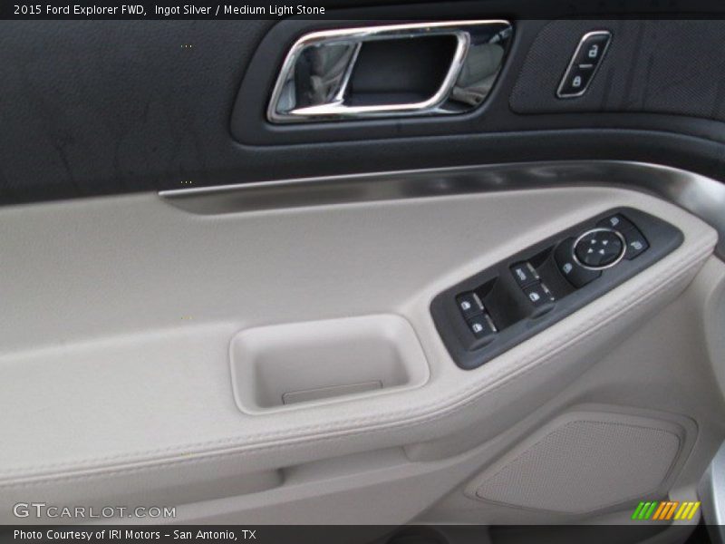 Ingot Silver / Medium Light Stone 2015 Ford Explorer FWD