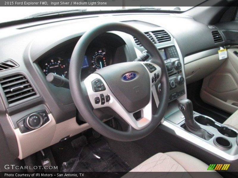 Ingot Silver / Medium Light Stone 2015 Ford Explorer FWD