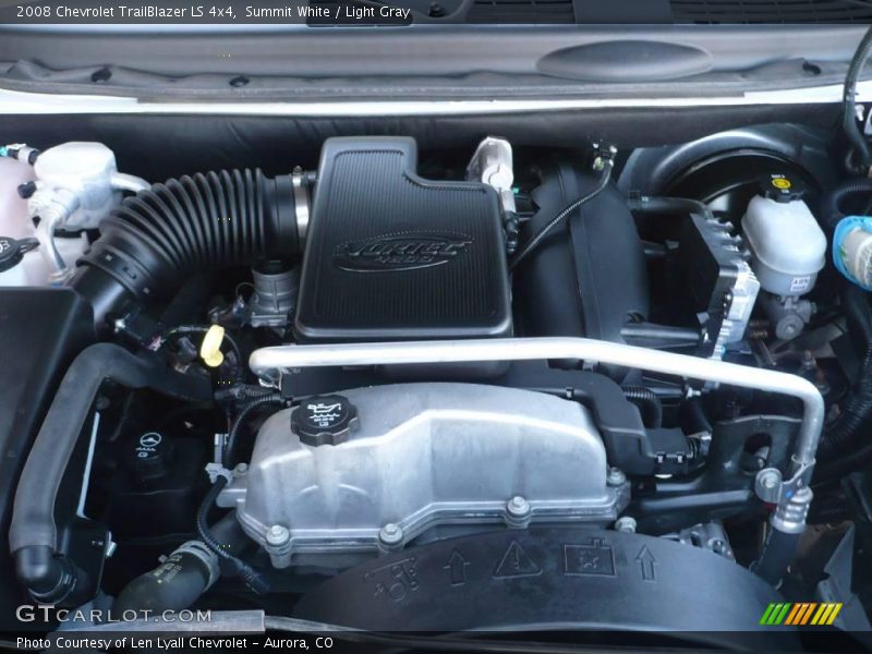 Summit White / Light Gray 2008 Chevrolet TrailBlazer LS 4x4