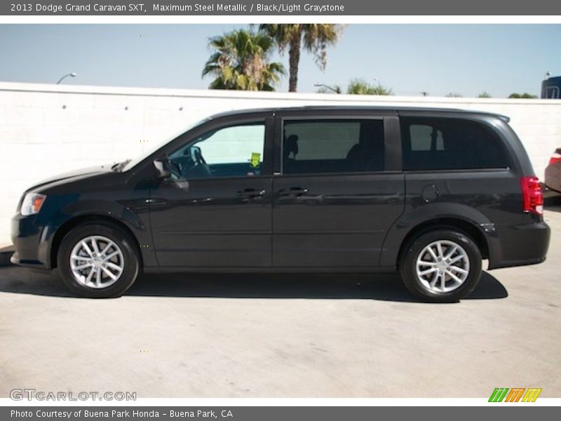 Maximum Steel Metallic / Black/Light Graystone 2013 Dodge Grand Caravan SXT